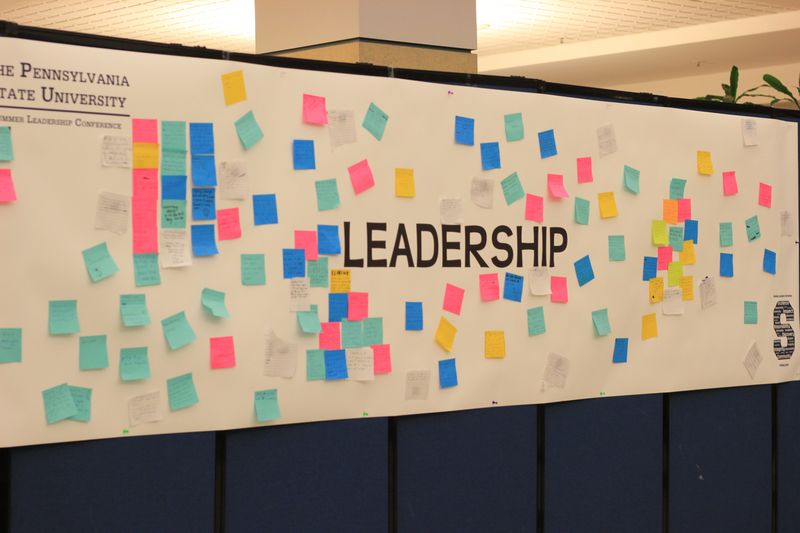 Penn State students from across the commonwealth participate in a leadership exercise