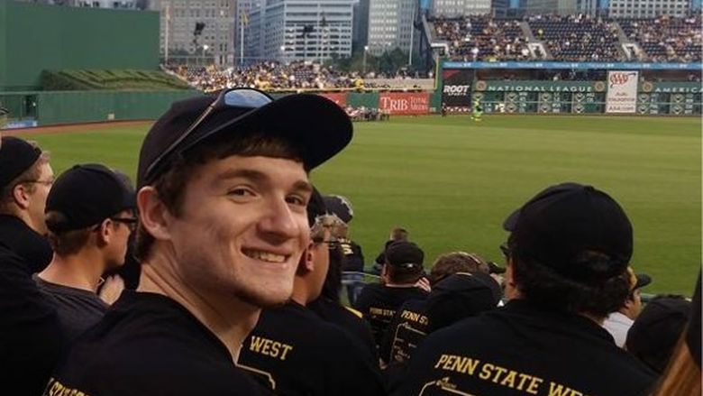 student at Pittsburgh Pirates game