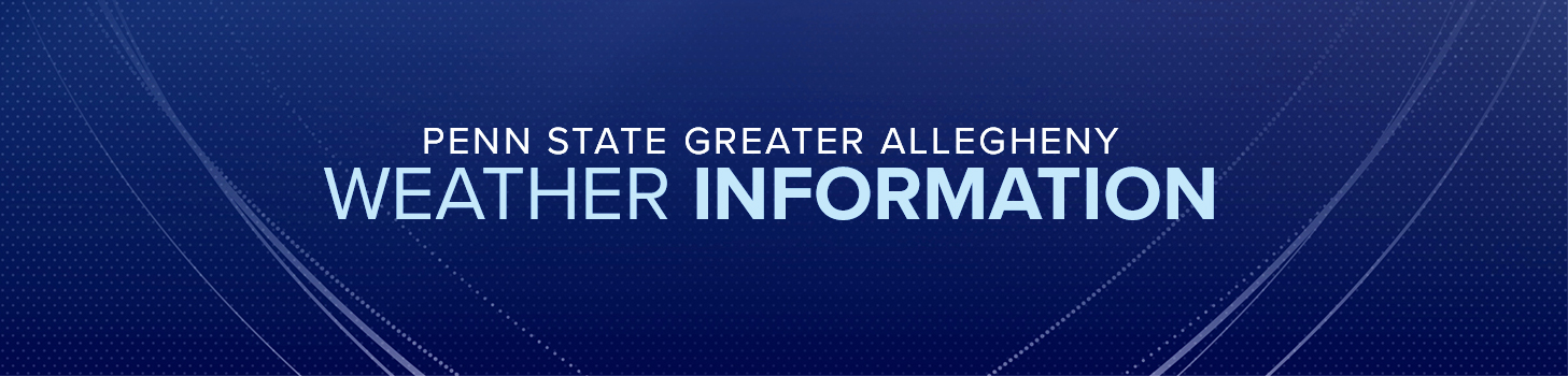 PENN STATE GREATER ALLEGHENY WEATHER INFORMATION