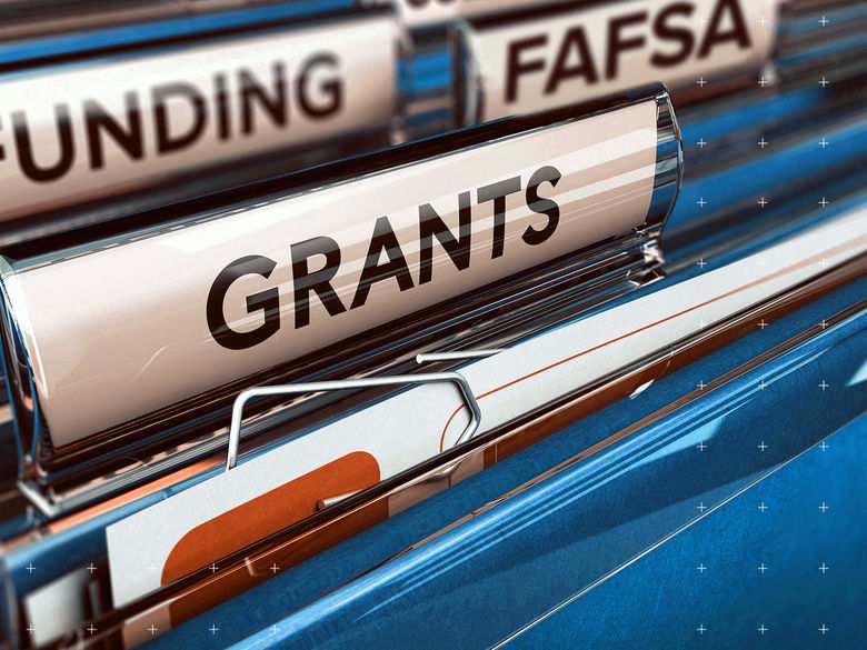 File Folders that say Grants, Funding, Fafsa
