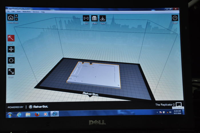 3-D printer screen