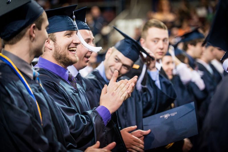 Students savor the memories at Behrend's Spring Commencement.
