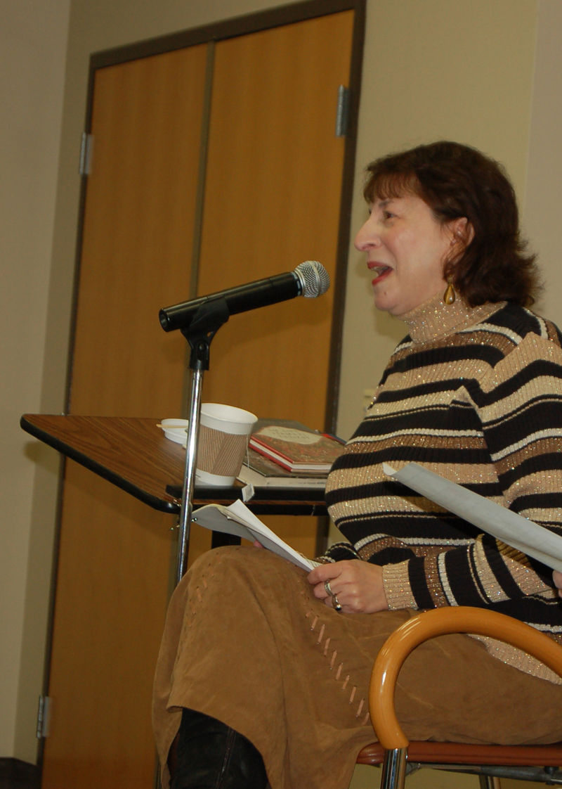 Angele Ellis reading her poetry at Greater Allegheny in 2011