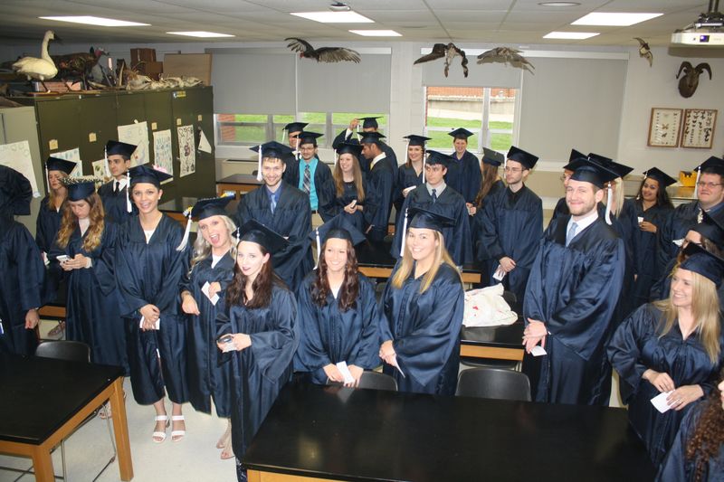 DuBois Graduates prepare to line up/