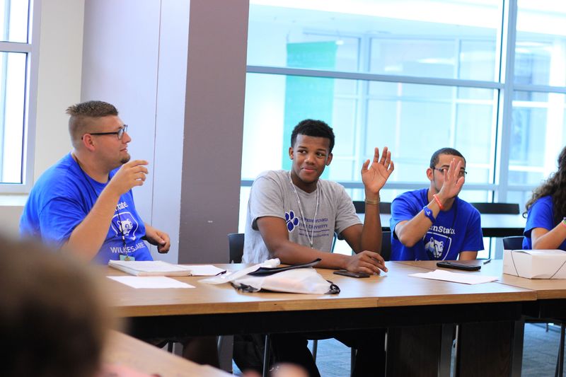 Penn State students participate in large and small leadership educational sessions