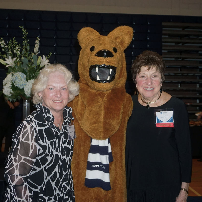 Guests with the Nittany Lion Mascot