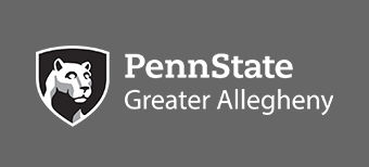 Penn State Greater Allegheny Black Reverse Logo​