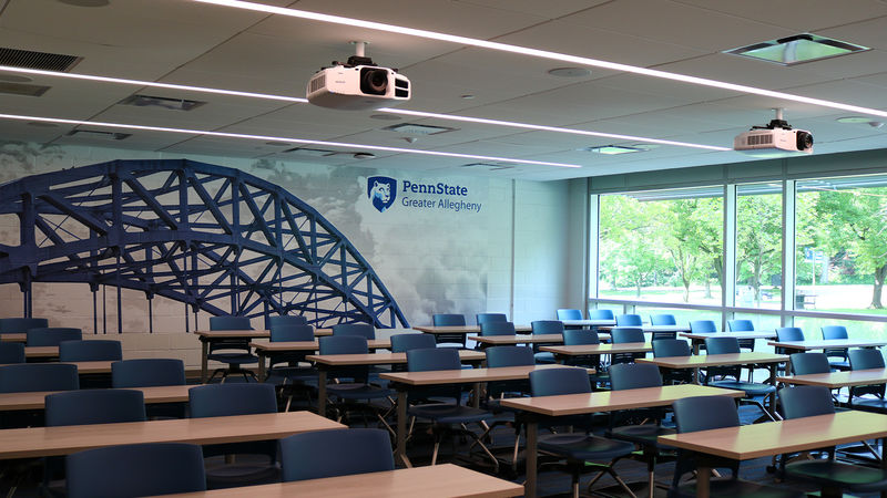 Ostermayer Laboratory - Renovated Classroom with Mural