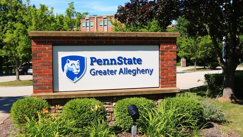Entrance sign with Greater Allegheny mark