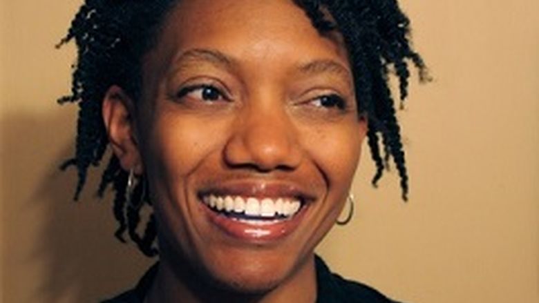 woman smiling
