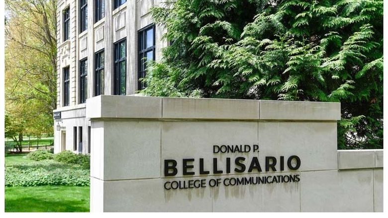 Bellisario College sign