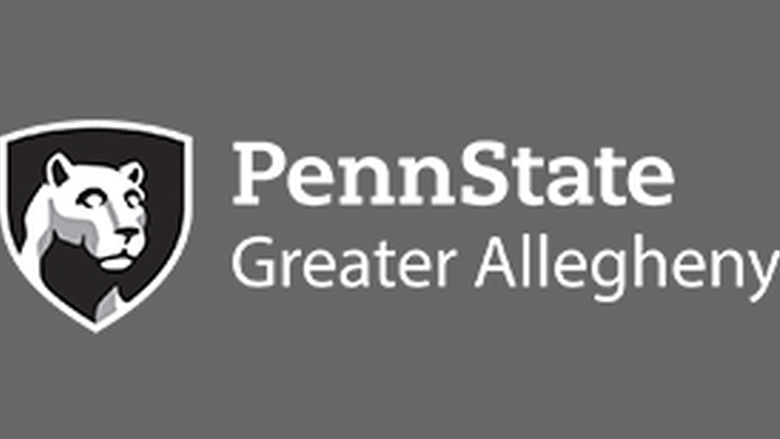 Penn State Greater Allegheny Black Reverse Logo​