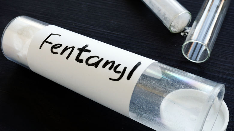 vial and power marked fentanyl