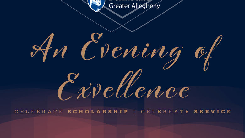 Image announcing a scholarship and service event at Penn State Greater Allegheny