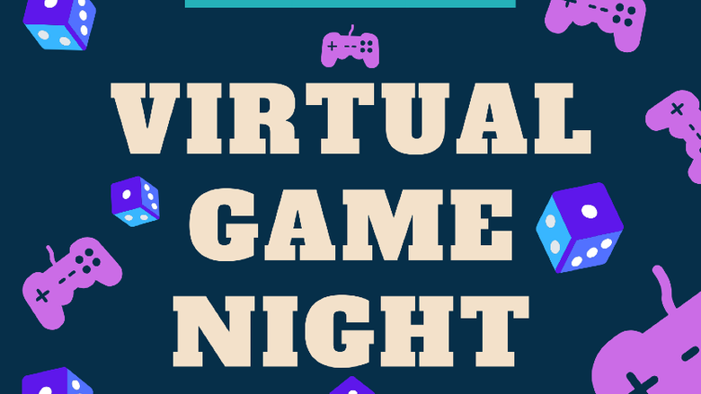 Promotional flyer for Penn State Greater Allegheny's Virtual Game night