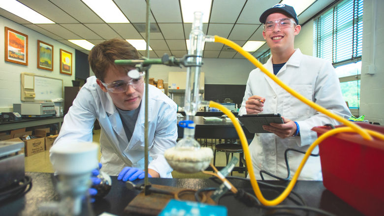 Students in a lab