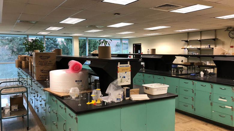 Ostermayer Laboratory - Renovated Lab Space - Before