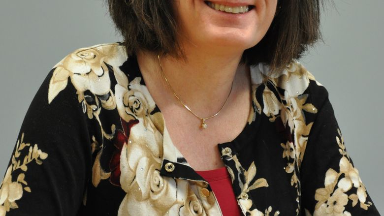 woman smiling