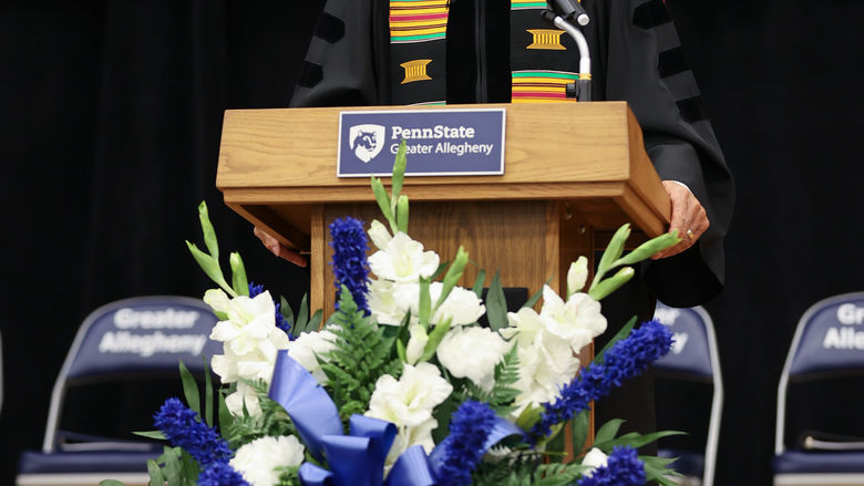 Penn State Greater Allegheny's Commencement Speaker and Grand Marshal, Dr. Anthony B. Mitchell Sr.