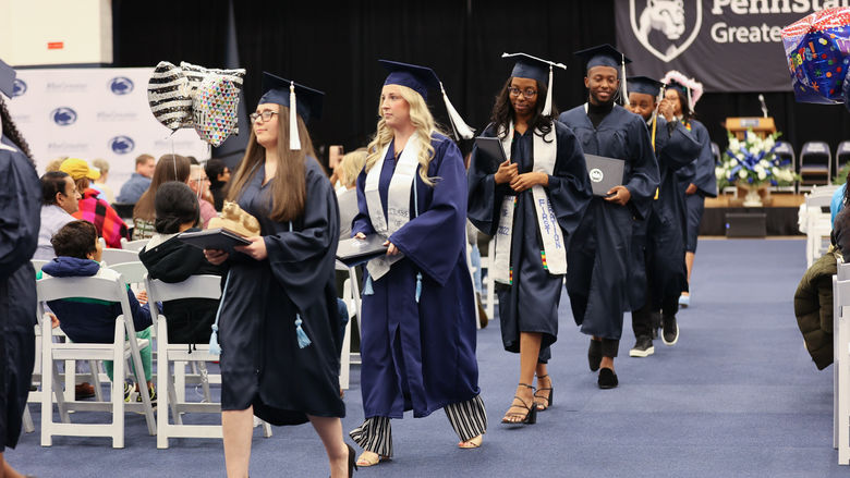 Fall 2022 Graduates concluding the Commencement Ceremony
