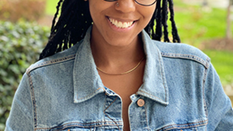 woman smiling