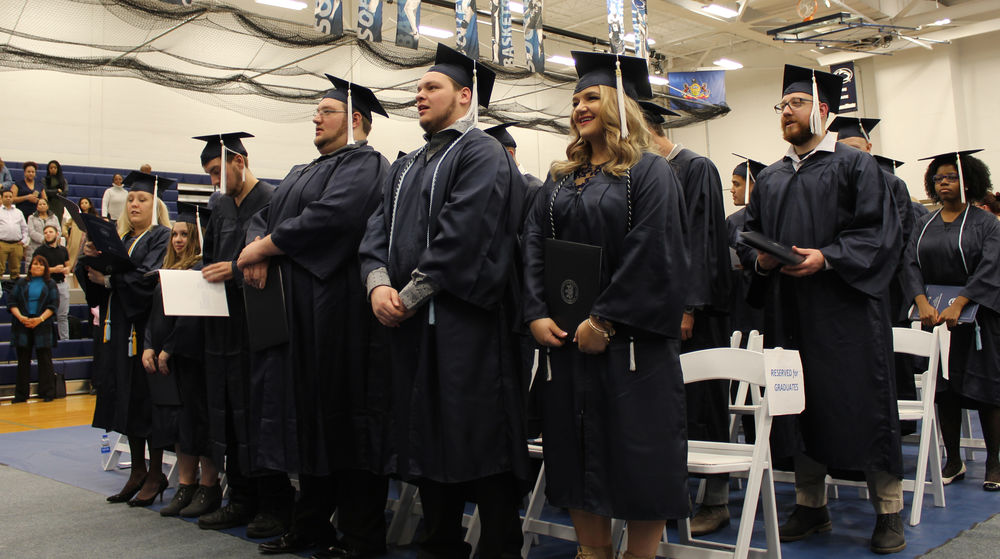 2018 Fall Graduates singing the Alma Mater