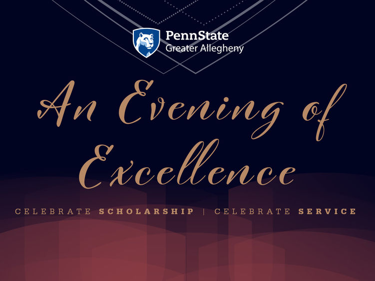 Penn State Greater Allegheny will host An Evening of Excellence on Sept. 9.