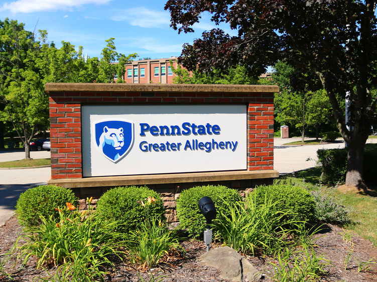 Entrance sign with Greater Allegheny mark