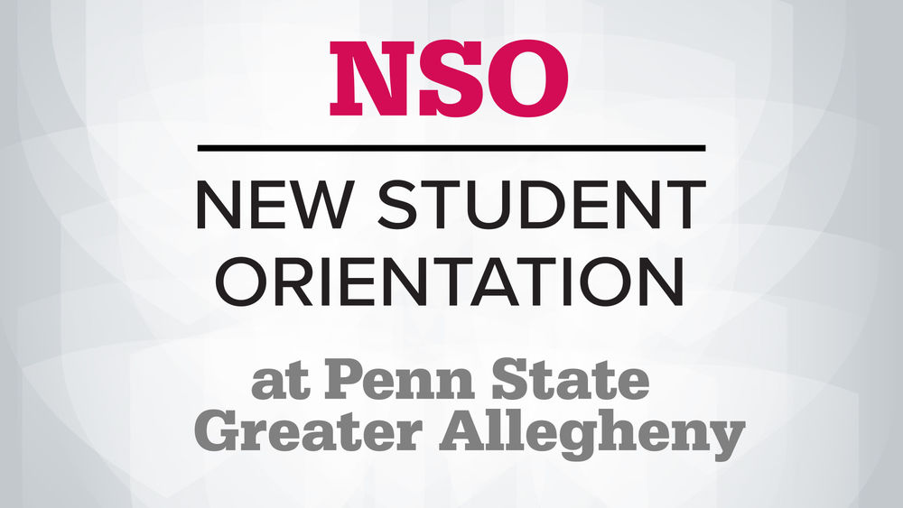 sign announcing New Student Orientation 